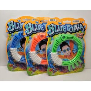 Jaru Bluetopia Dive Ring, (Green,Orange,Blue) pack of 3